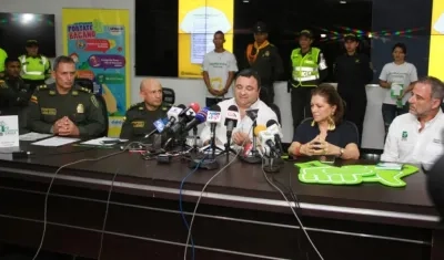 Mariano Botero, Hernán Bustamante, Yesid Turbay, Carla Celia y Juan José Jaramillo.