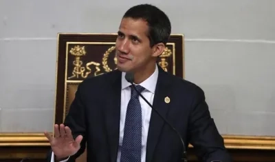El jefe del parlamento venezolano, Juan Guaidó.