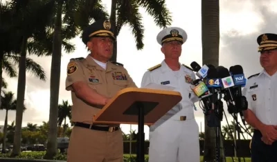 Almirante Craig Faller, jefe del Comando Sur estadounidense.