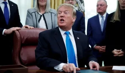 Donald Trump volvió a atacar a la prensa.