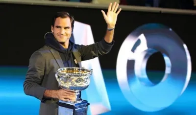 Roger Federer, tenista suizo. 