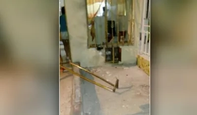 La explosión causó daños materiales a la vivienda.