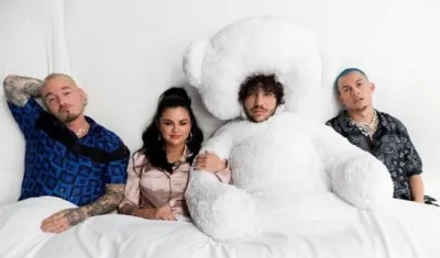 J Balvin, Selena Gómez, Benny Blanco y Tainy.