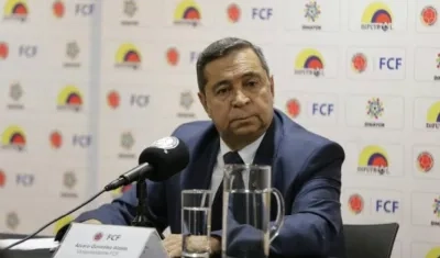 El vicepresidente de la FCF, Álvaro González Alzate.