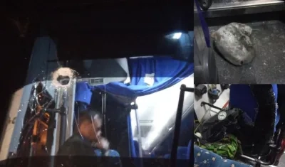 Las imágenes del ataque a los buses.