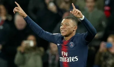 Kylian Mbappe, del París Saint Germain.