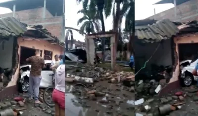 Imágenes de las afectaciones. 