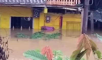 Zona residencial afectada.