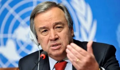 El jefe de la ONU, António Guterres.