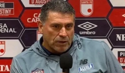 Luis Fernando Suárez, DT del Junior.