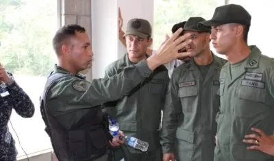 Militares venezolanos que desertaron.