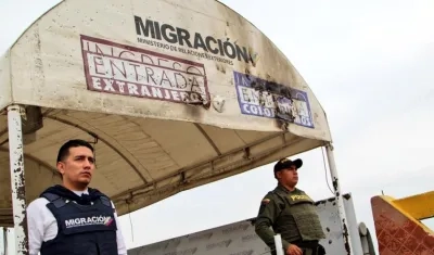 Daños ocasionados a la infraestructura de Migración Colombia