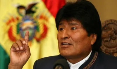 Evo Morales, presidente de Bolivia.