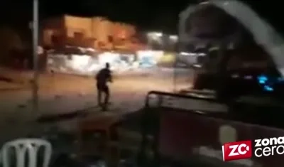 Imagen del incidente presentado en Santo Tomás.