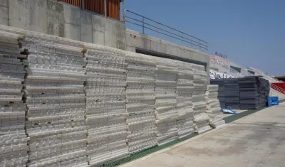 Estiba que será instalada en el gramado del Romelio Martínez. 