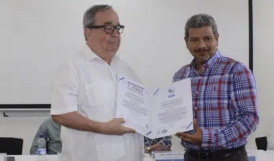 Alfredo Méndez Alzamora y Simón Bolívar Meneses.