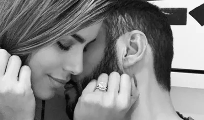 La exmiss Colombia Ariadna Gutiérrez y Cedric Gervais.