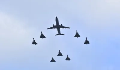 Revista aérea en Barranquilla en noviembre.