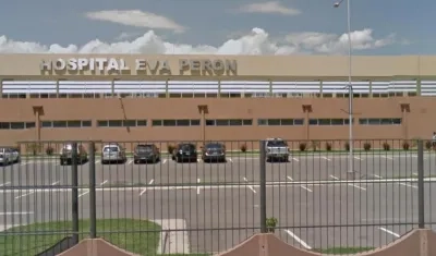 Fachada del hospital Eva Perón en Argentina.