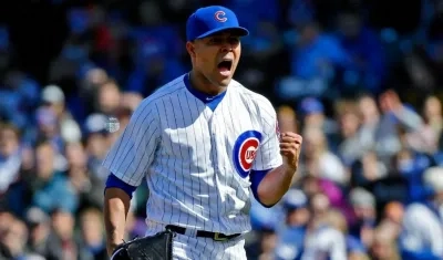 José Quintana, lanzador de los Cachorros. 