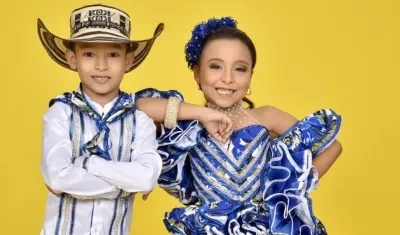Alejandro Sáenz y Sara Martínez, Reyes Infantiles del Carnaval de Galapa.