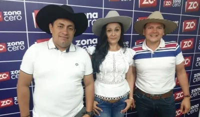 Publio González, Deisy Molina y Eber Reina, de la delegación de Tame, Arauca.