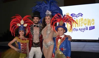 El Carnaval de Campeche es uno de los más antiguos. En la foto los Reyes del Carnaval 2019.
