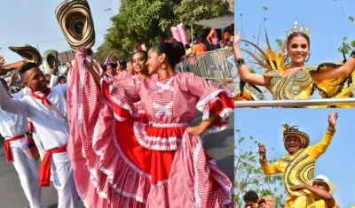 El público barranquillero vibró durante el recorrido de los 120 grupos participantes en la gran parada de Carlos Franco.