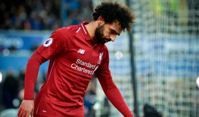 Mohamed Salah, delantero del Liverpool. 