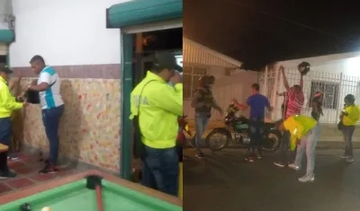 La Policía realizó requisas en varios puntos de la ciudad.