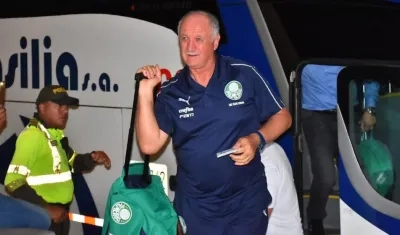 Luis Felipe Scolari, DT del Palmeiras.