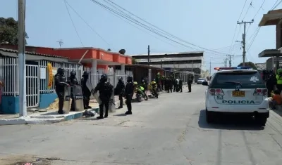 Lugar de los hechos en el barrio Rebolo.