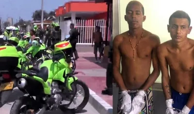 Los dos hombres fueron capturados cerca del lugar del crimen.