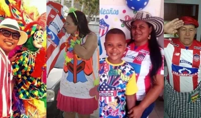 Cuatro de los ganadores de boletas.