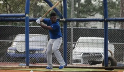 Dilson Herrera, jugador de los Mets de Nueva York. 