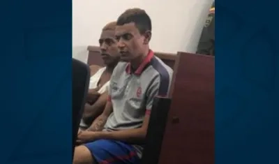 Elvis Reinaldo Obregón Agámez y Duvan Enrique Rubio Piñeres, imputados por homicidio.