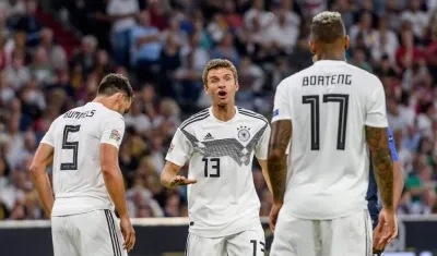 Müller, Hummerls y Boateng.