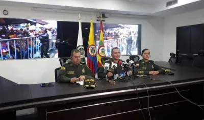 Los altos mandos de la Policía Metropolitana presentaron el balance hoy.