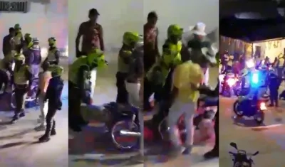 Momentos del incidente. 