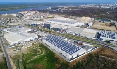 La planta de Tecnoglass en Barranquilla.