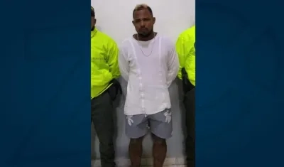 Alias 'Cachete', capturado por la Policía.