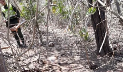 Cuerpo de hombre hallado  en estado de descomposición.