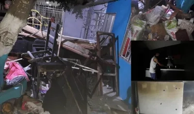 Incendio en Los Olivos dejó daños materiales.