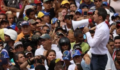 Juan Guaidó, presidente interino de Venezuela.