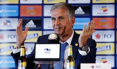 Carlos Queiroz, técnico portugués de la Selección Colombia. 