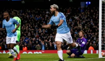 Sergio Agüero, delantero argentino. 