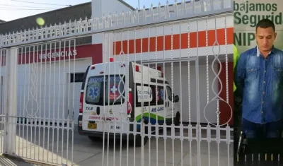 Harrison murió en el Hospital Materno Infantil. A la derecha, cuando el hombre fue capturado en marzo del 2018.