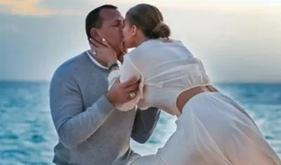 Álex Rodríguez y Jennifer López.