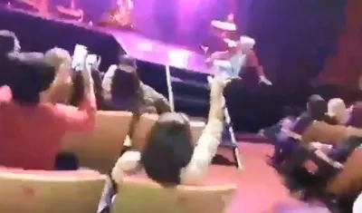 Caída del cantante Sergio Dalma.