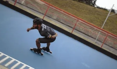 Alex Cujavante, patinador barranquillero. 